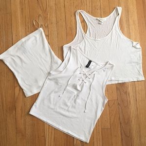 Bundle of 3 White Tops